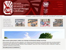 Tablet Screenshot of lodz.znp.edu.pl