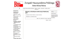 Desktop Screenshot of bip.znp.edu.pl