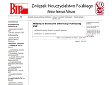 Tablet Screenshot of bip.znp.edu.pl