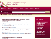 Tablet Screenshot of lubuski.znp.edu.pl
